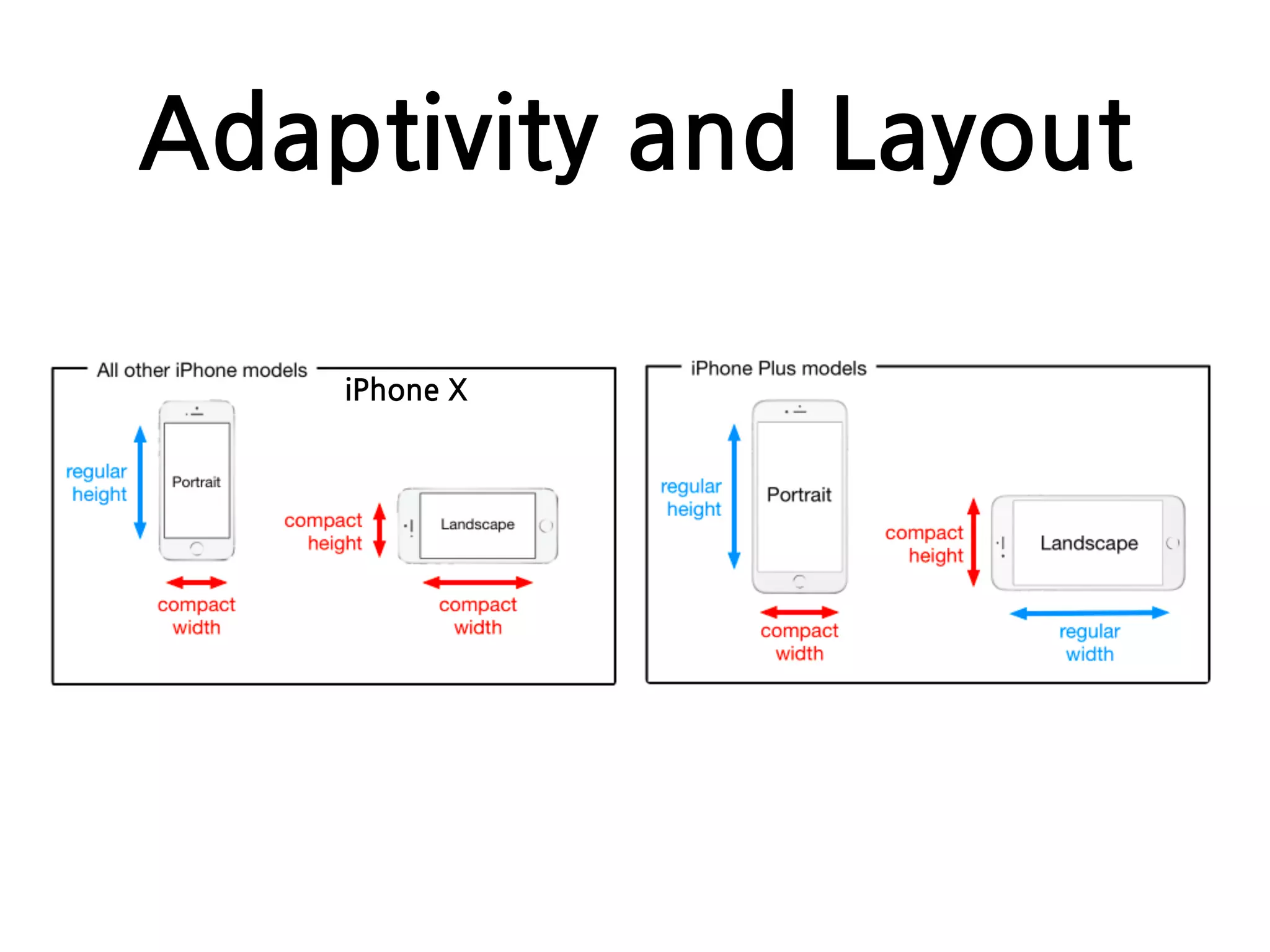 Adaptivity and Layout
iPhone X
 