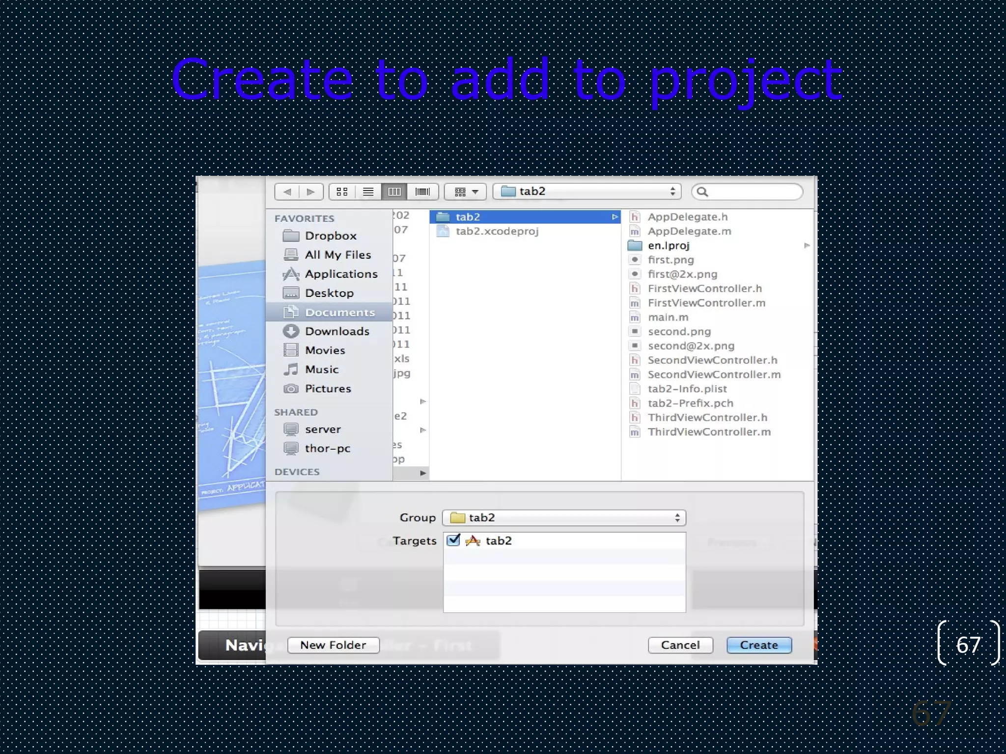 67
67
Create to add to project
 