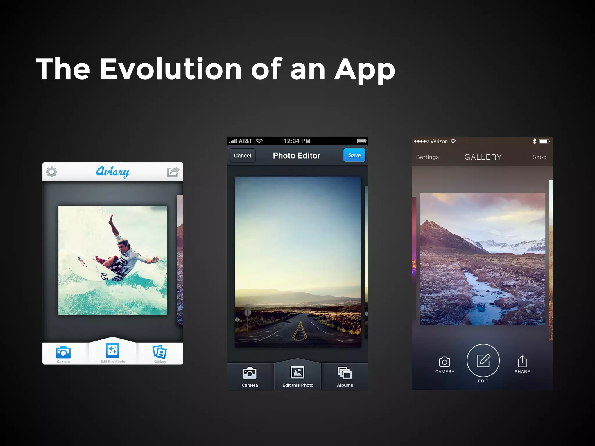 The Evolution of an App
 
