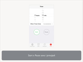 Start e Pause sono i principali

 