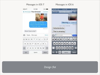 Messages in iOS 7

Messages in iOS 6

Design ﬂat

 