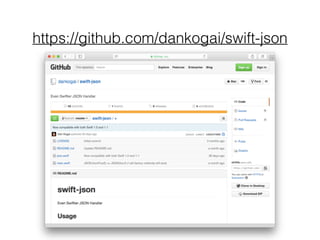 https://github.com/dankogai/swift-json 
 