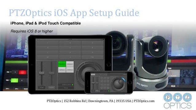 PTZOptics iPhone & iPad Camera Control App