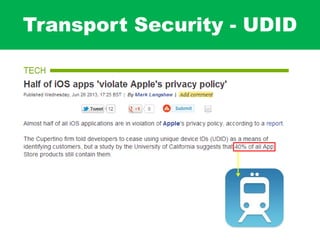 Transport Security - UDID
 