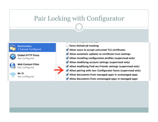 Pair Locking with Configurator
 