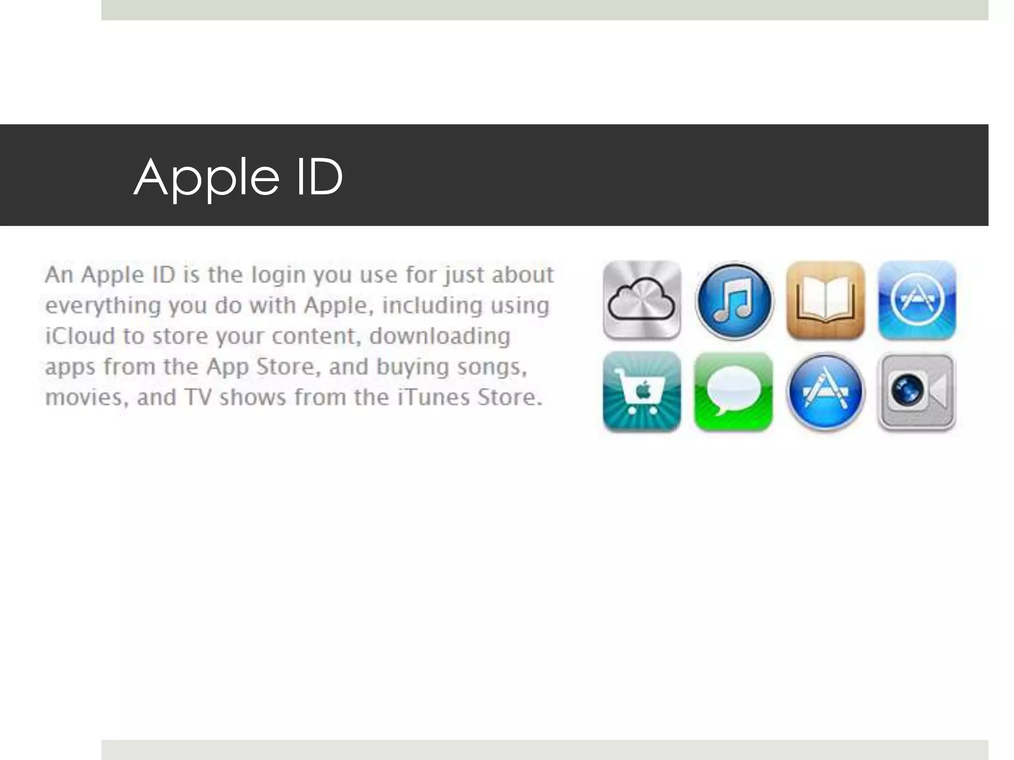 Apple ID
 
