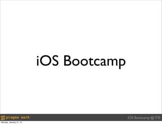 iOS  Getting Started
  a quick start guide for developers & students




                  Massimo Oliviero
 