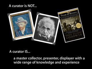 Team and
                               Personal
•   Google Docs form           Goals
•   Personal Goals
•   Team Goals
•   Measurable, Ambitious, Attainable
•   Can be adjusted as we go
 