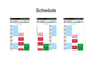 Schedule
 