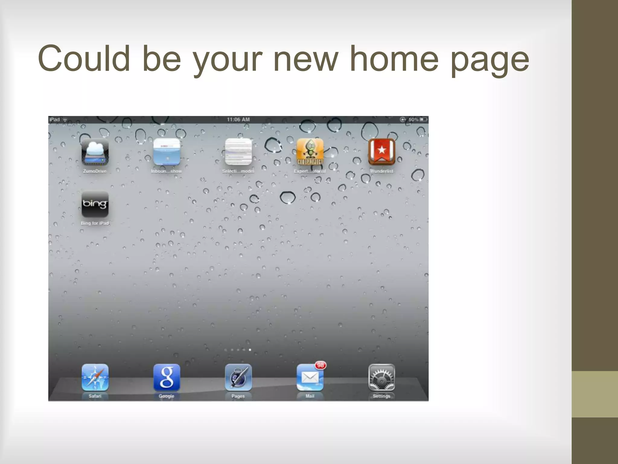 Could be your new home page
 