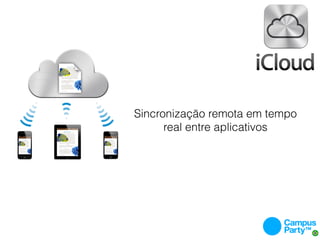 Sincronização remota em tempo
      real entre aplicativos
 