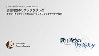 1
iOSDC Japan 2018 08/31 Track A 20:20
Danbo-Tanaka
@ktanaka117
 