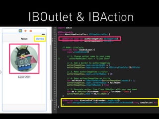 IBOutlet & IBAction 
 