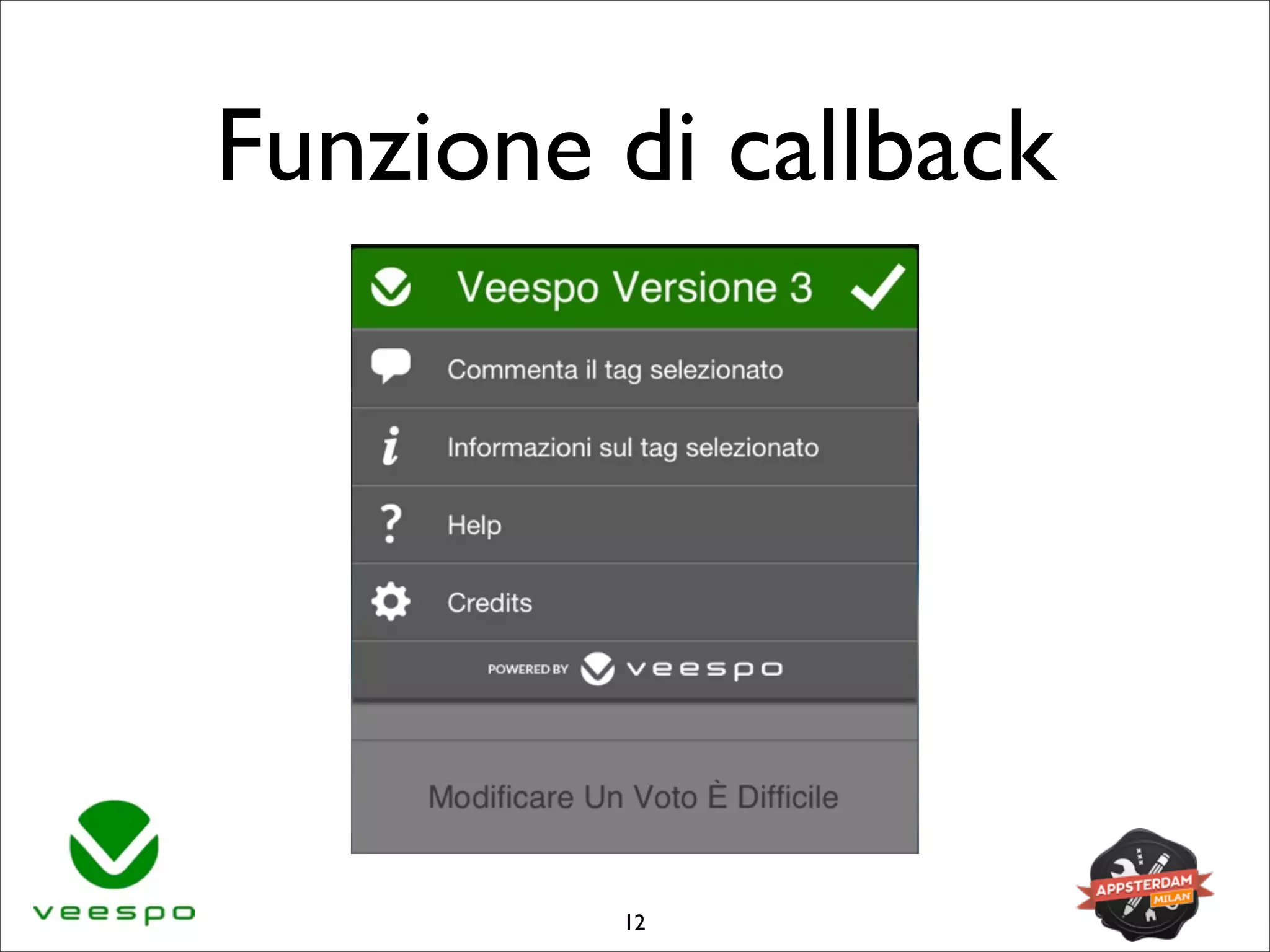 Funzione di callback
12
 