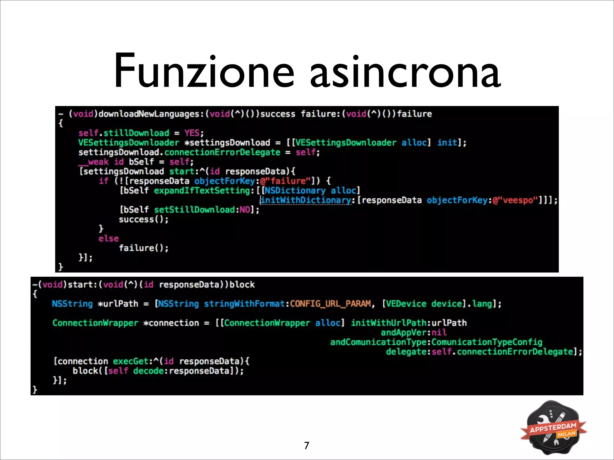Funzione asincrona
7
 
