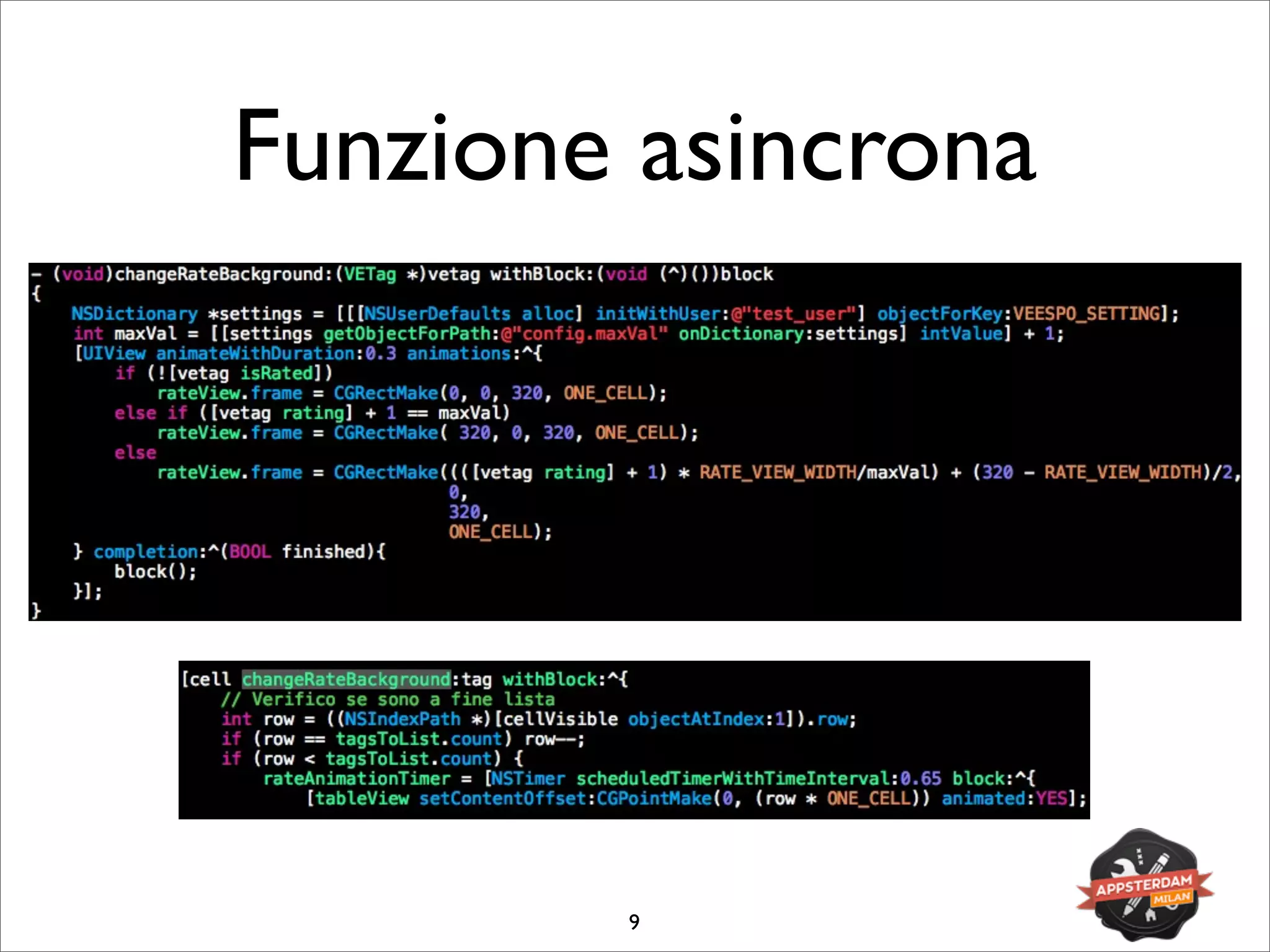 Funzione asincrona
9
 