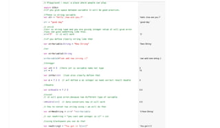 Variable , Array , Dictionary of swift -IOS Development - a hub for ...