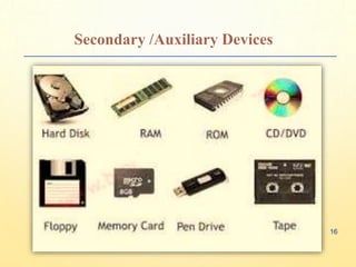 Secondary /Auxiliary Devices
16
 