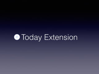 Today Extension
 