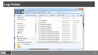 40
Logs Folder
 