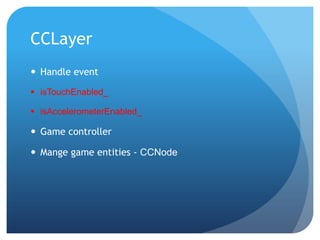 CCTransition: transition between scenesCCLayer