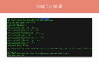Rodar ‘pod install'
 