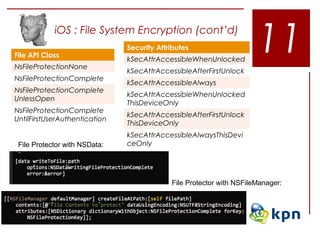 iOS Hacking: Advanced Pentest & Forensic Techniques | PPT