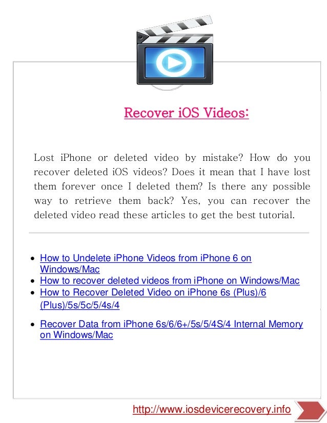 recover deleted photo ios