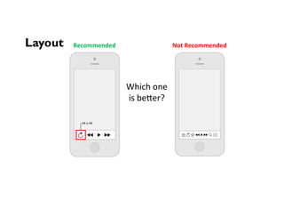 Recommended	 Not	Recommended	
Which	one	
is	be,er?	
Layout
 