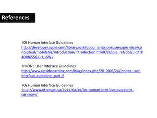 iOS Human Interface Guideline | PPT