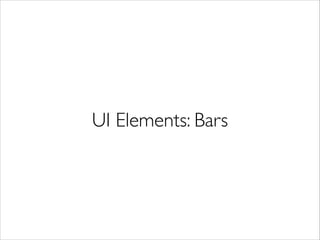 UI Elements: Bars
 