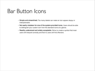 Bar Button Icons
 