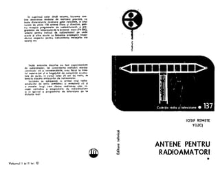 ==Iosif Remete -YO2CJ- Antene pentru radioamatori=vol I-183pages=vol II-214pages=.pdf