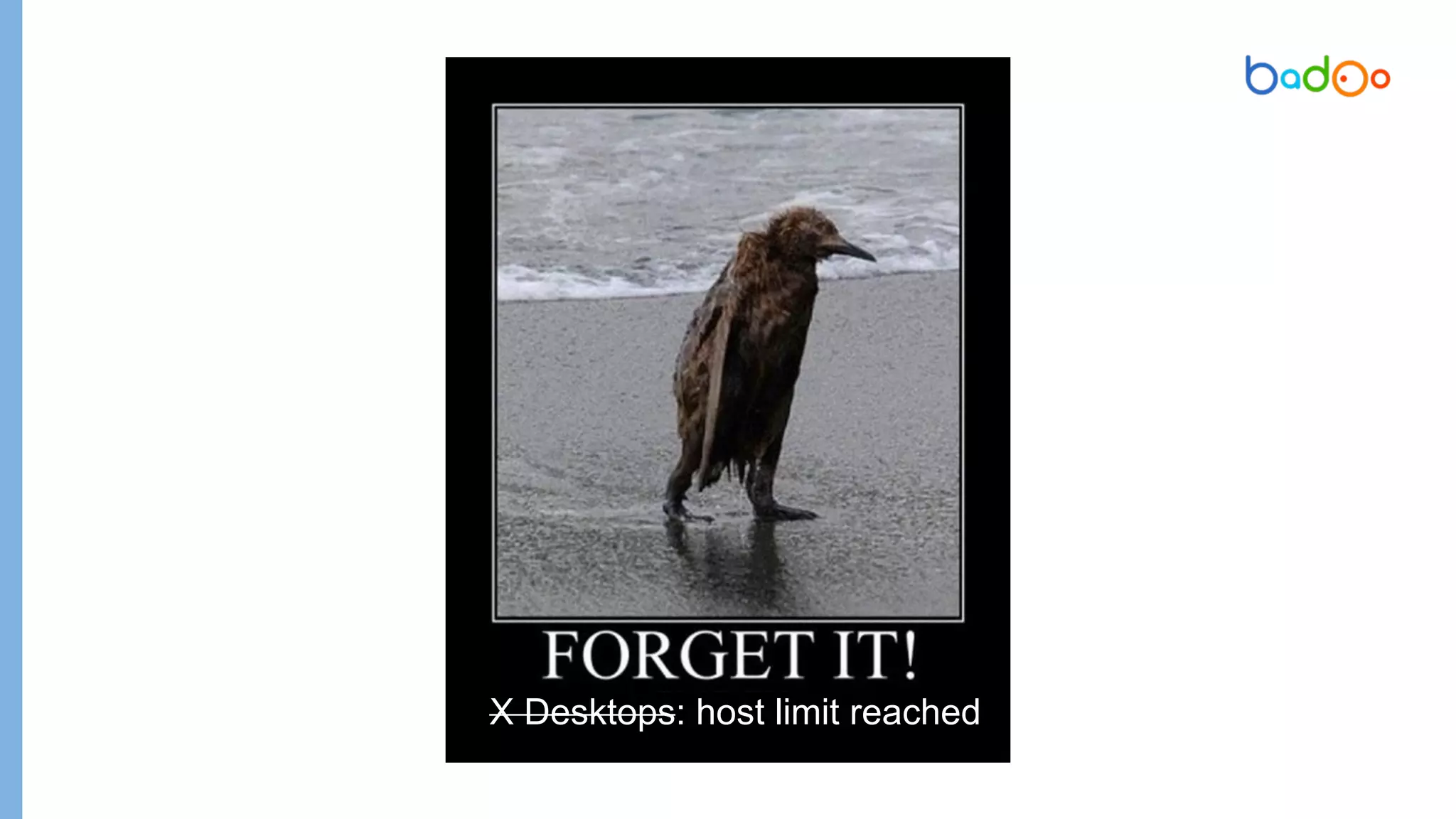 X Desktops: host limit reached
 