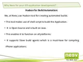 iOS Application Development @ Neev