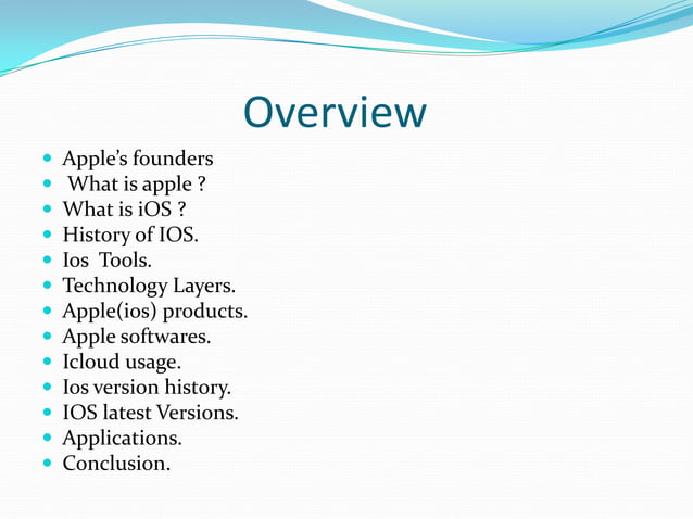 Ios operating system | PPTX