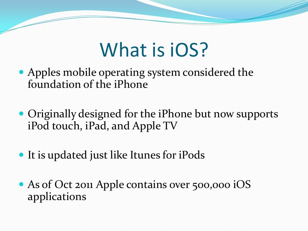 Ios operating system