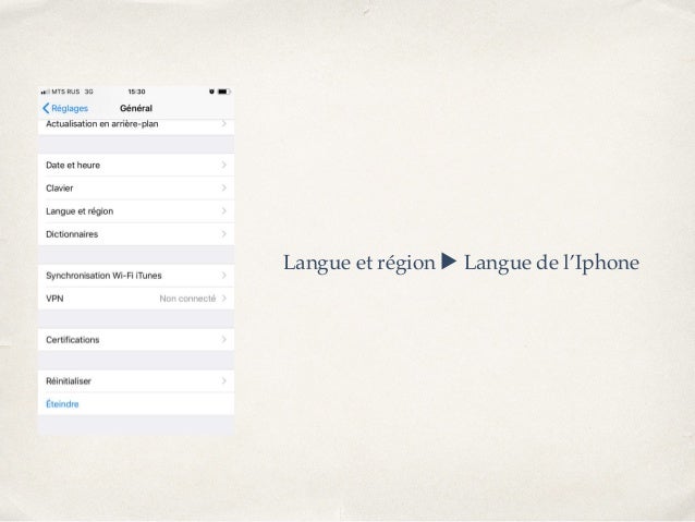 Comment Son Iphone En Anglais Ou Son Ipad Ou Autre Plateforme Ios