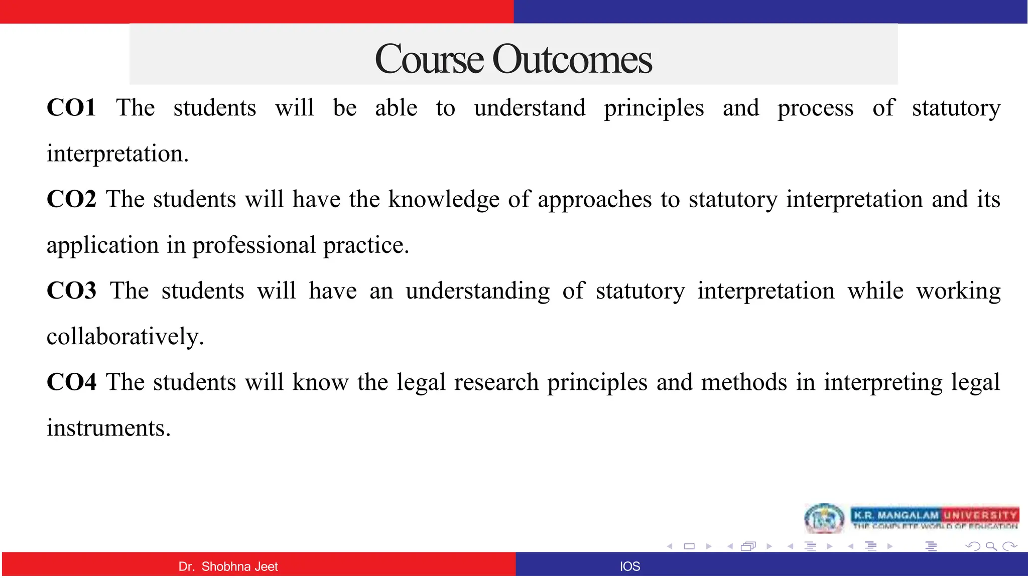 Principles Of Legislation And Interpretation Of Statutes Pptx