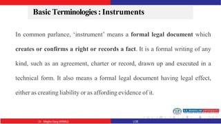 Statutor Instruments Principles of legislation and Interpretation of statutes | PPTX