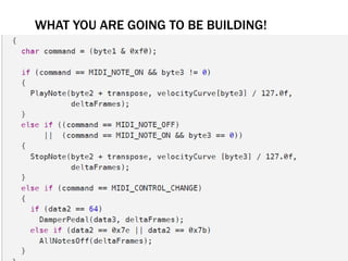 WHAT YOU ARE GOING TO BE BUILDING!
 