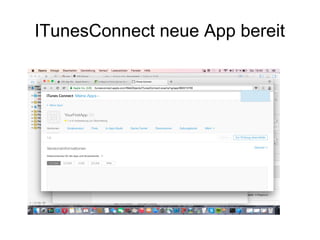 ITunesConnect neue App bereit
 