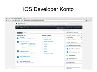 iOS Developer Konto
 