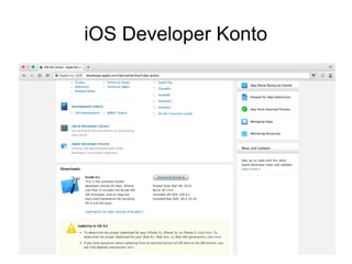iOS Developer Konto
 