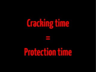 Cracking time
=
Protection time

 