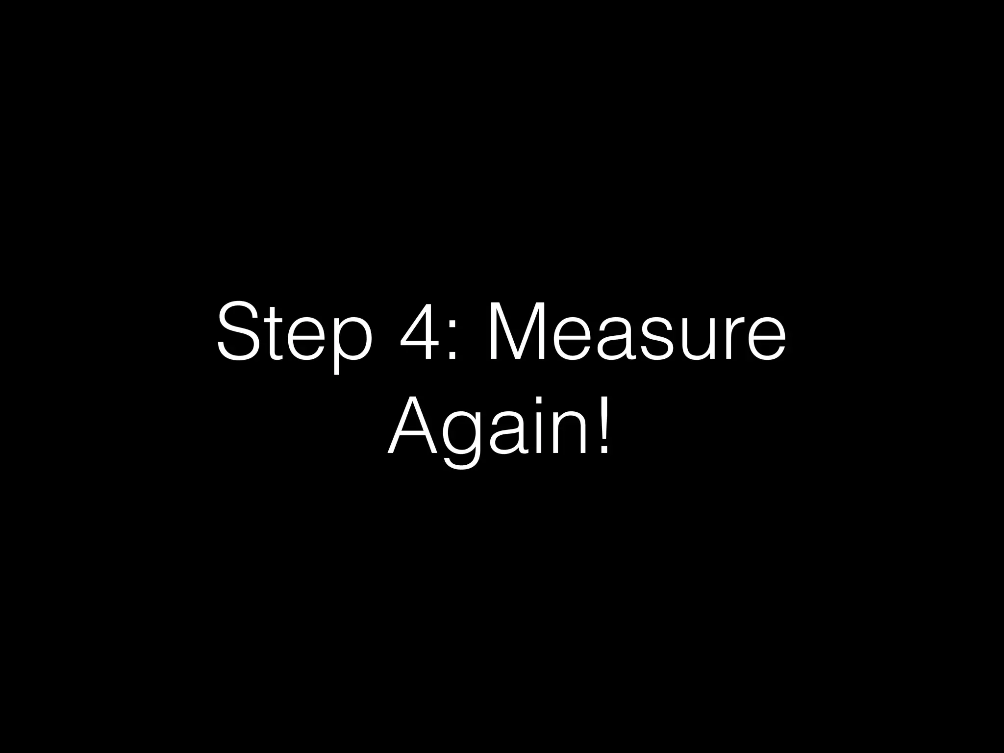 GPU Issues
• GPU Issues require further
diagnosis
• Easiest way is to use Simulator
• Offscreen-Rendered is worst
performance hit (details to
come)
• Watch WWDC 2014 Session
419: Advanced Graphics and
Animations for iOS Apps
 