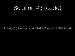 Solution #3
• Create a circular image mask and apply to the
image
• Perform on a background thread, so it doesn’t
block UI thread
 
