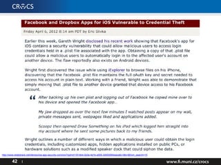 42 I
http://www.slideshare.net/xfempx/ios-app-security-common?qid=d11914b4-0a3e-4d1b-a005-3d404064eace&v=&b=&from_search=15
 