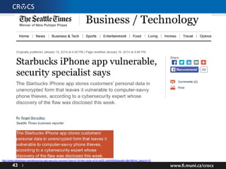 43 I
http://www.slideshare.net/xfempx/ios-app-security-common?qid=d11914b4-0a3e-4d1b-a005-3d404064eace&v=&b=&from_search=15
 
