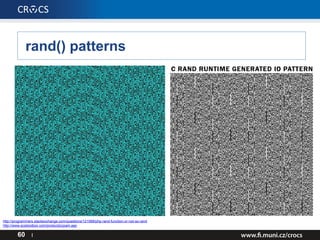 rand() patterns
60 I
http://programmers.stackexchange.com/questions/121568/php-rand-function-or-not-so-rand
http://www.scsitoolbox.com/products/cpam.asp
 